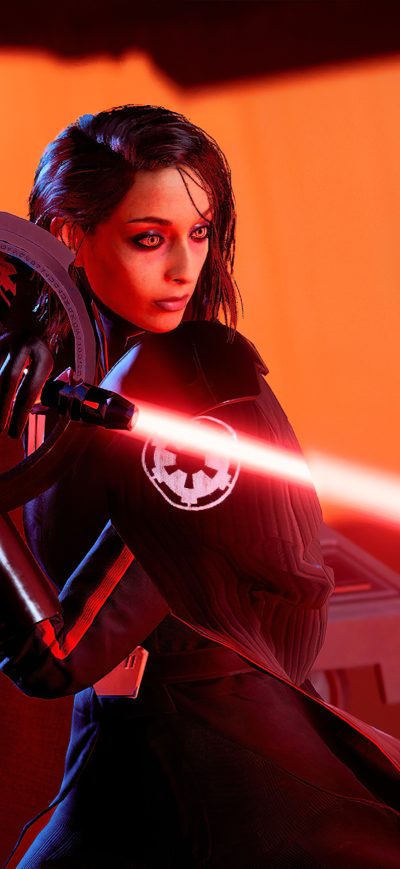 Fond d'écran iPhone Star Wars Jedi Fallen Order Red 4k
