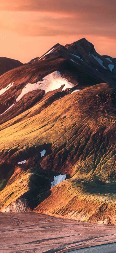 Fond d'écran iPhone Iceland Sunset 4k