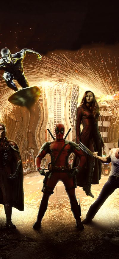Fond d'écran iPhone Art Marvel Heroes 4k