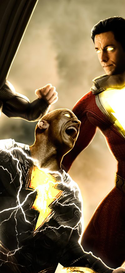 Fond d'écran iPhone Superman X Shazam X Black Adam 4k