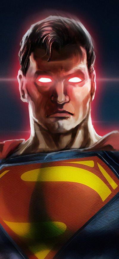 Fond d'écran iPhone Artwork Superman Red Eye