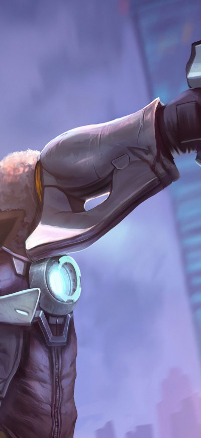 Fond d'écran iPhone Tracer Ovewatch Art4k