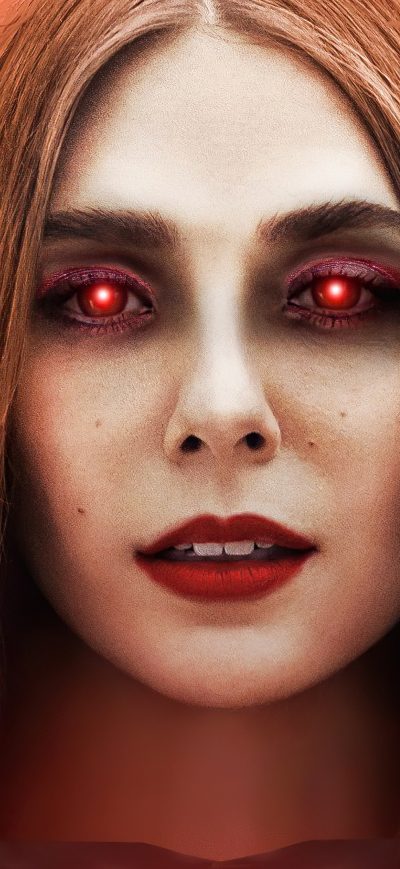 Fond d'écran iPhone Wanda Vision Glowing Eyes 4k