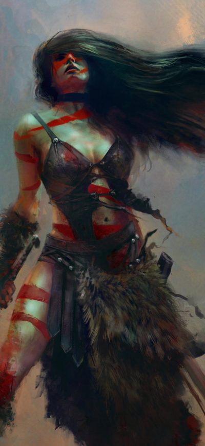 Fond d'écran iPhone Barbarian Chick 4k