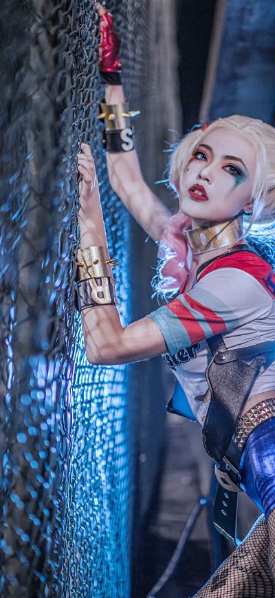 Fond d'écran iPhone Harley Quinn Cosplay 5k