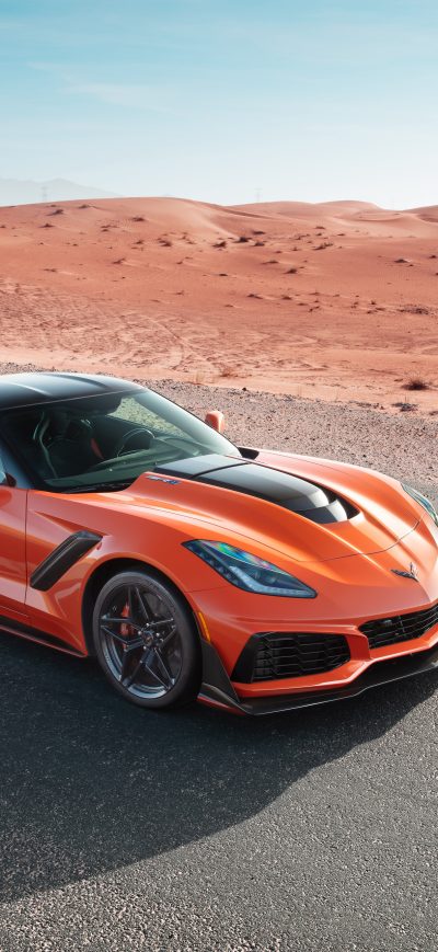 Fond d'écran iPhone Chevrolet Corvette ZR1 2019 Front