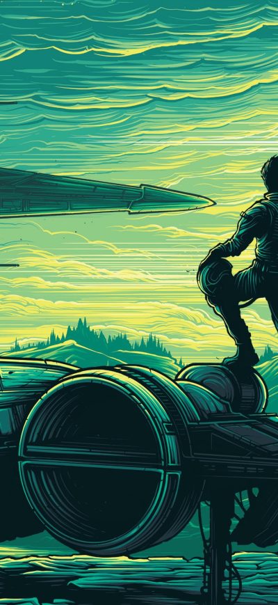 Fond d'écran iPhone Dan Mumford Star Wars The Force Awakens 4k