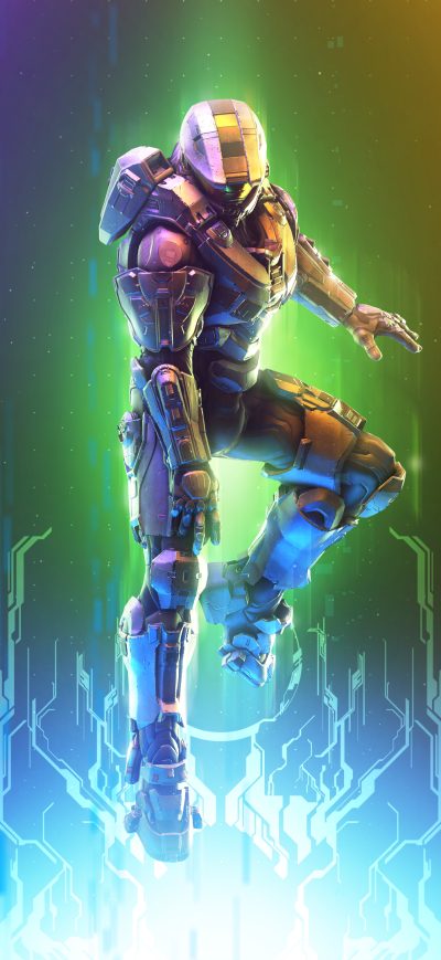 Fond d'écran Halo Master Chief Artwork 4k sur iPhone