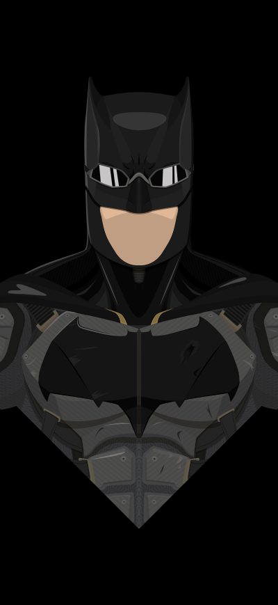 Fond d'écran Batman DCEU Tactical Suit Minimalism 8k sur iPhone
