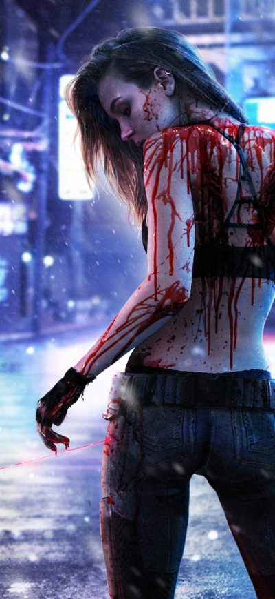 Fond d'écran iPhone Skriver In Cyberpunk 2077