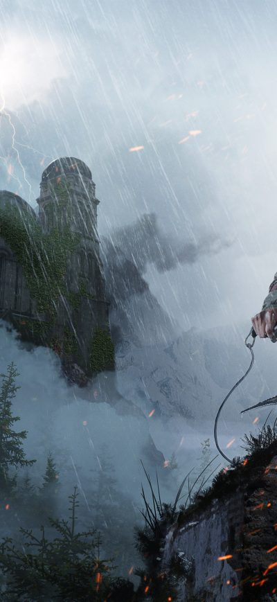 Fond d'écran iPhone Tomb Raider Fantasy Warrior Girl Artwork Sword 4k
