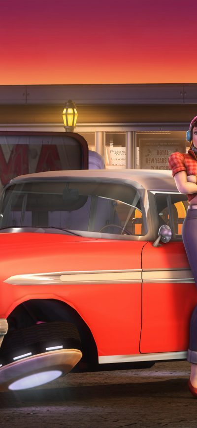Fond d'écran iPhone Retro D Va 4K Overwatch