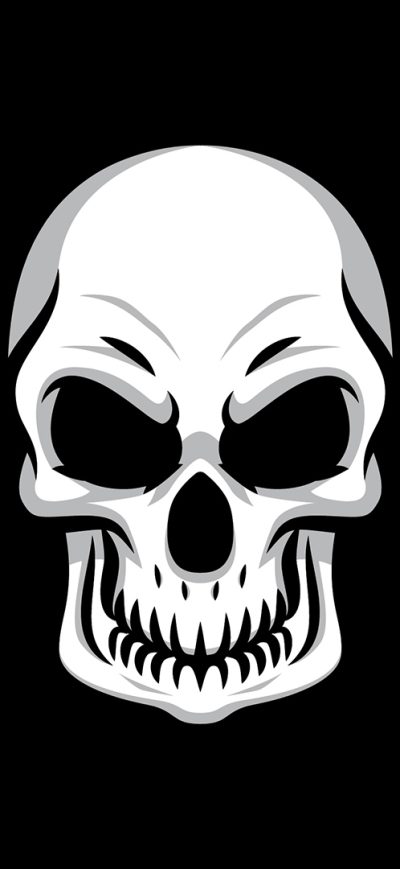 Fond d'écran iPhone Skull Minimal