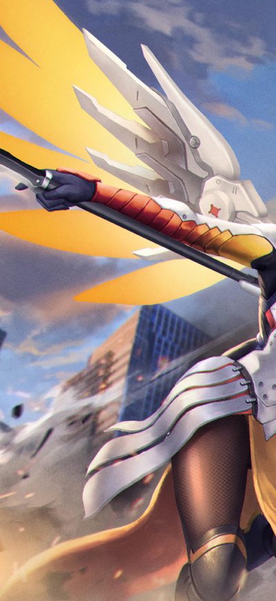 Fond d'écran iPhone Mercy Overwatch Game Fanart