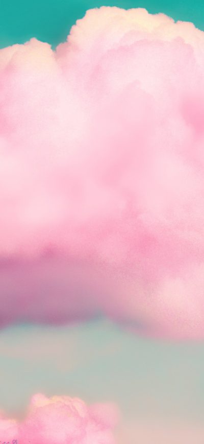 Fond d'écran iPhone Pink Clouds 3d
