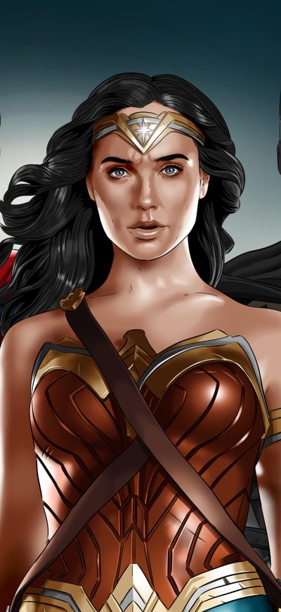 Fond d'écran iPhone Justice League Superman Wonder Woman Batman