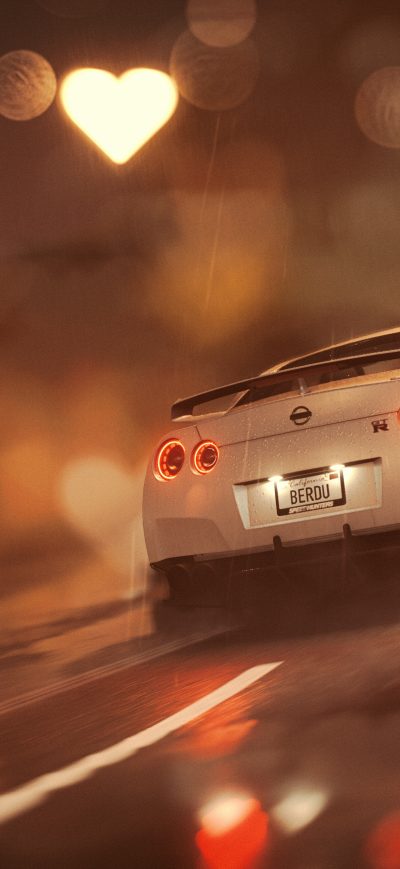 Fond d'écran iPhone Need For Speed Nissan Gtr 5k