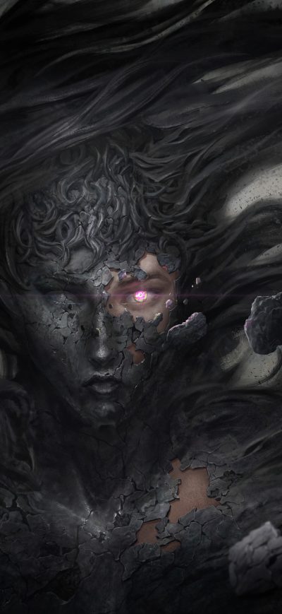 Fond d'écran iPhone Dark Demon Fantasy Witch 8k