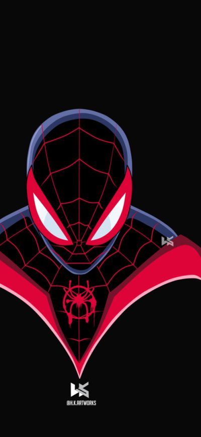 Fond d'écran iPhone Spiderman Miles Morales Art