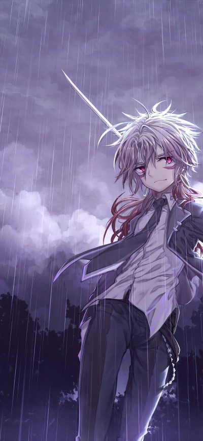 Fond d'écran iPhone Anime Original Twilight Rain 4k