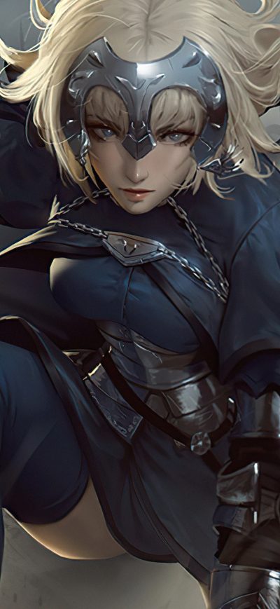 Fond d'écran iPhone Warrior Anime Girl Art 4k