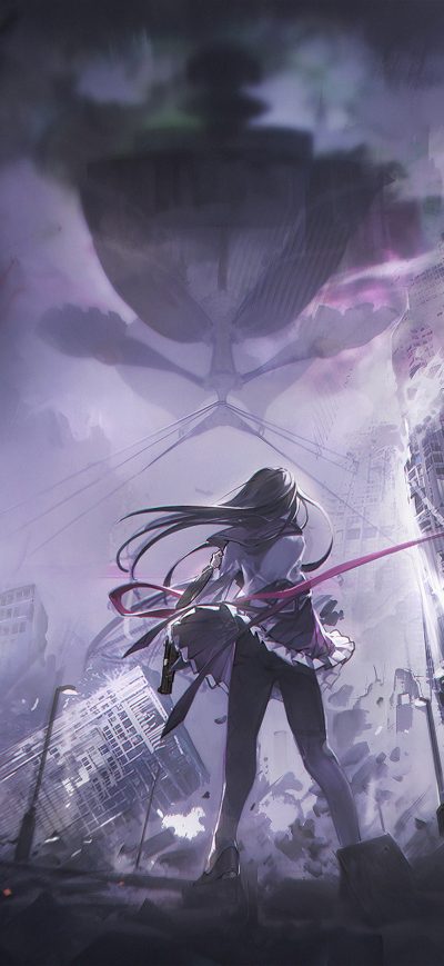 Fond d'écran iPhone Homura Akemi From Mahou Shoujo Madoka Magica