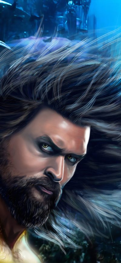 Fond d'écran iPhone 4k Aquaman Artwork