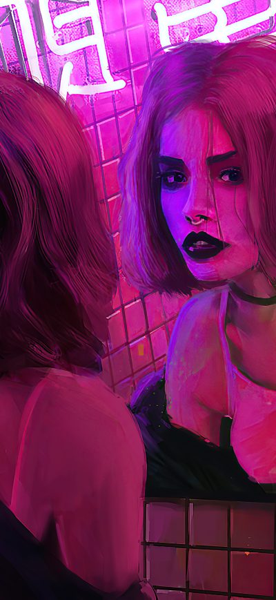 Fond d'écran iPhone Chillwave Retro Girl 4k