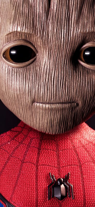 Fond d'écran iPhone Spider Groot