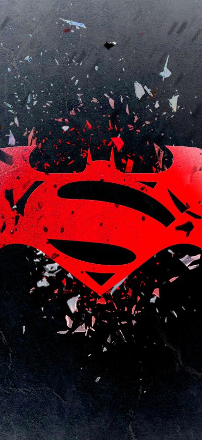 Fond d'écran iPhone Batman Superman Logo Art 4k