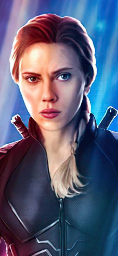 Fond d'écran iPhone Black Widow Fanart 4k