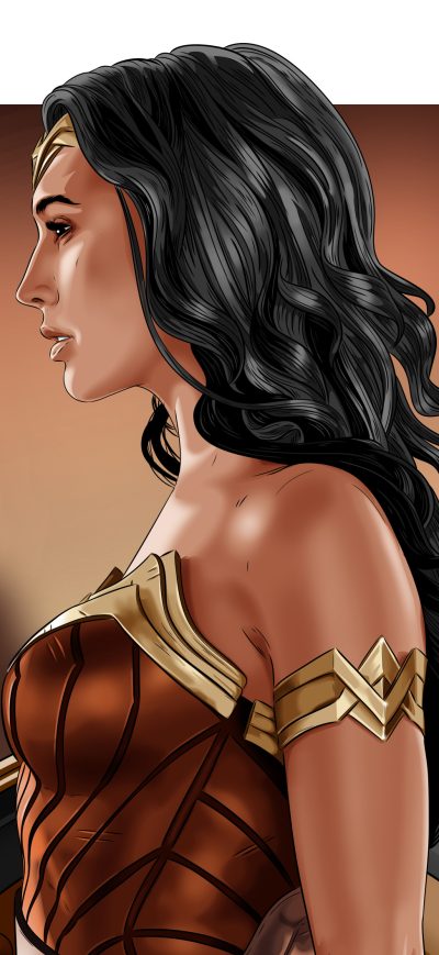 Fond d'écran iPhone Wonder Woman Digital Artwork 4k