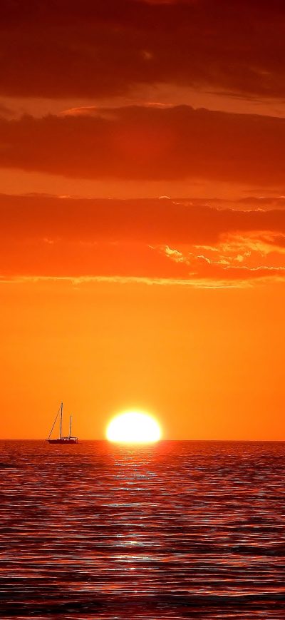Fond d'écran iPhone Gulf Sunset 4k