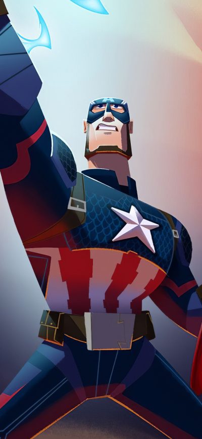 Fond d'écran iPhone Captain America Thor Hammer Up