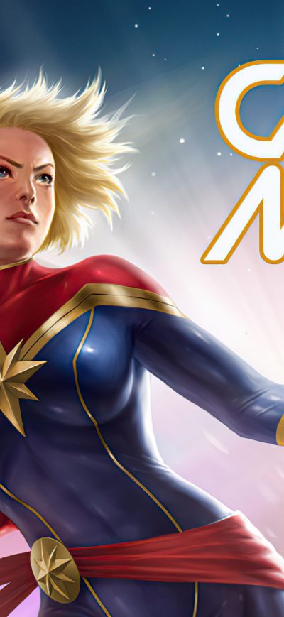 Fond d'écran iPhone Captain Marvel Fan Artwork 4k