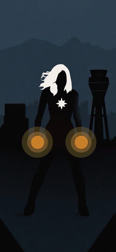 Fond d'écran iPhone The Captain Marvel 4k