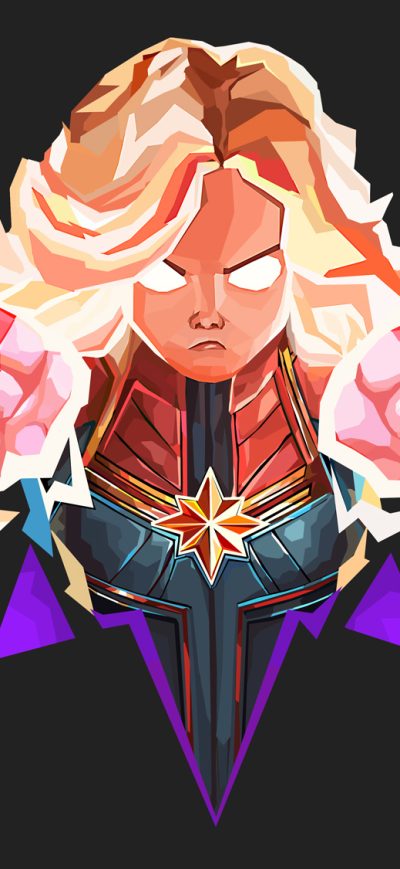 Fond d'écran iPhone New Artwork Captain Marvel 2019