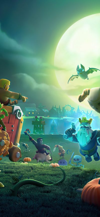 Fond d'écran iPhone Clash Of Clans Halloween 5k
