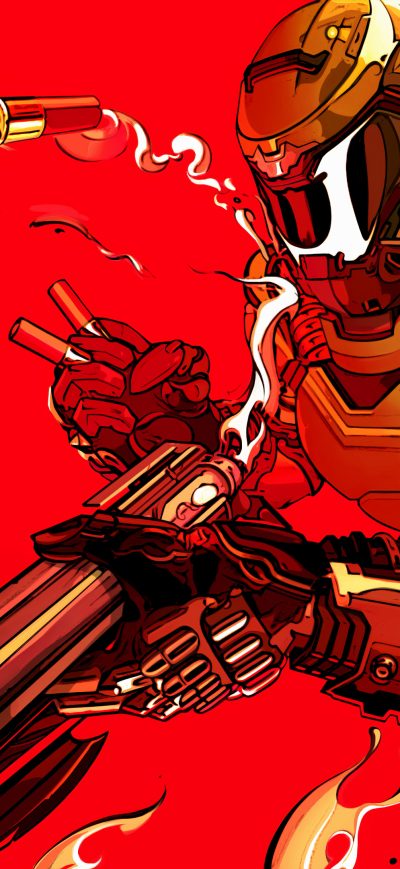 Fond d'écran iPhone Doom Eternal Fanart 4k