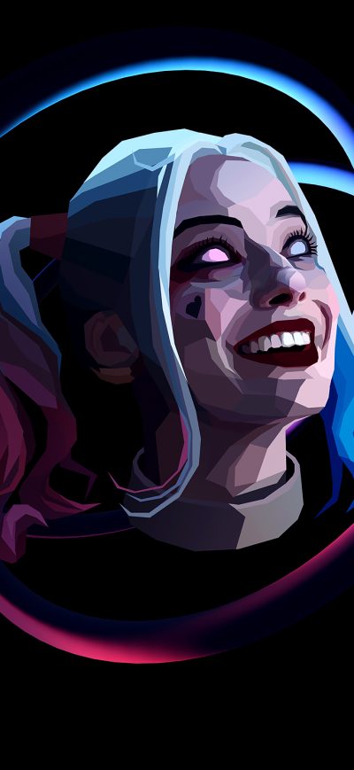 Fond d'écran Harley Quinn Abstract Art sur iPhone