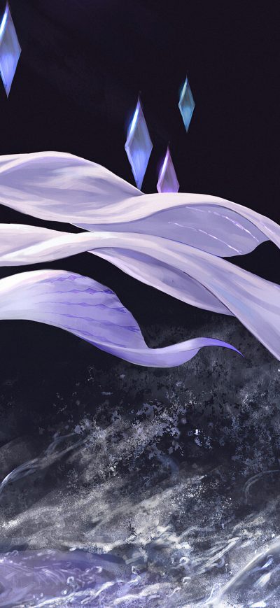 Fond d'écran iPhone Elsa Frozen Anime Character 4k