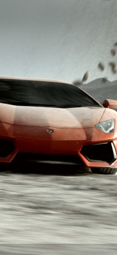 Fond d'écran iPhone Yellow Lamborghini Aventador V12