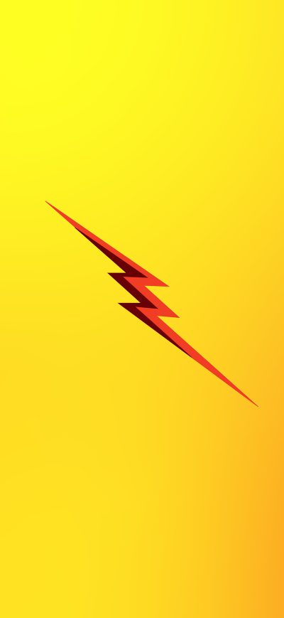 Fond d'écran iPhone Flash Reverse Logo Minimal 4k