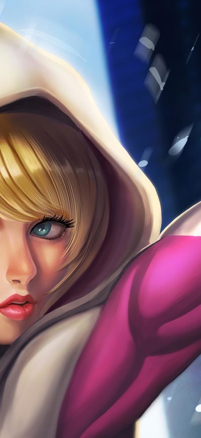 Fond d'écran iPhone Gwen Stacy Cute 4k