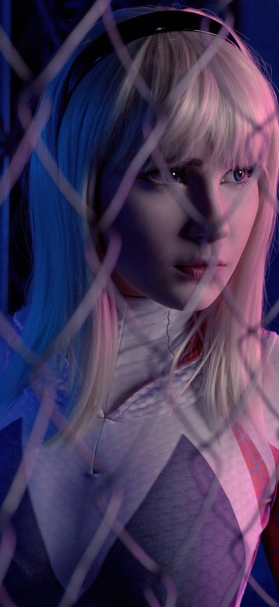 Fond d'écran iPhone Gwen Stacy Cosplay Girl 5k