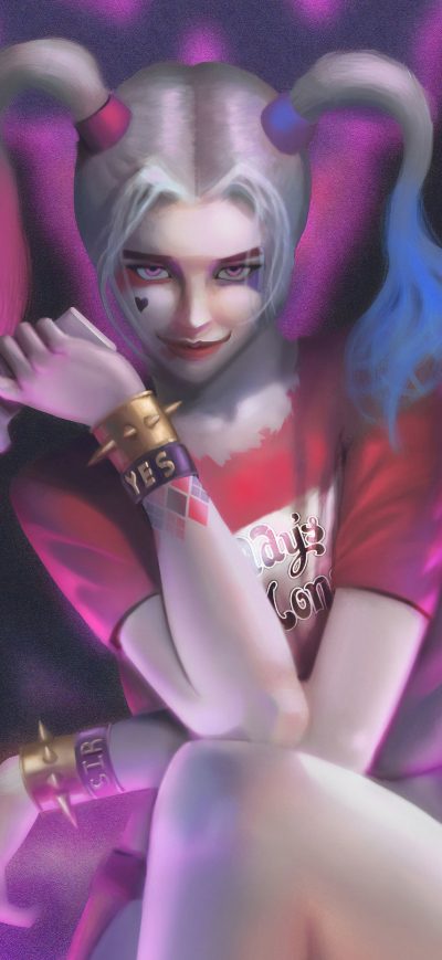 Fond d'écran Harley Quinn Art 4k New sur iPhone