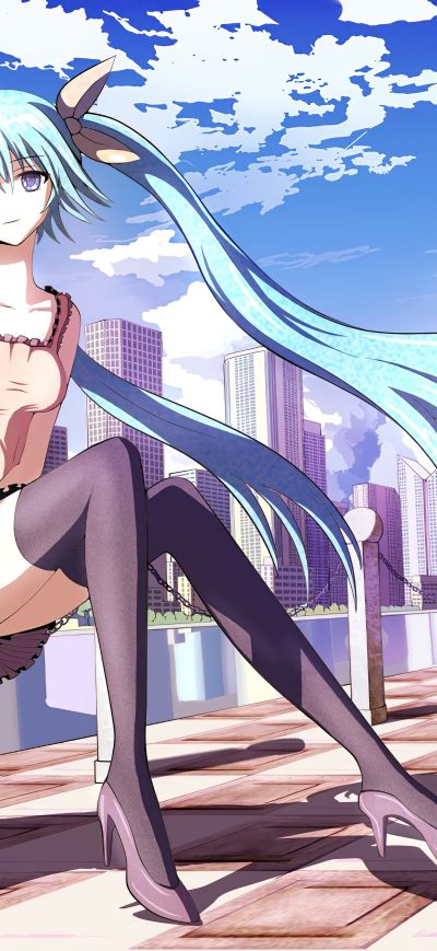 Fond d'écran iPhone Hatsune Miku Vocaloid 4k 2020