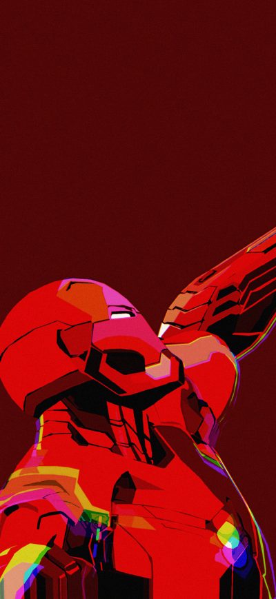 Fond d'écran iPhone Iron Man Clean Minimal Art 4k