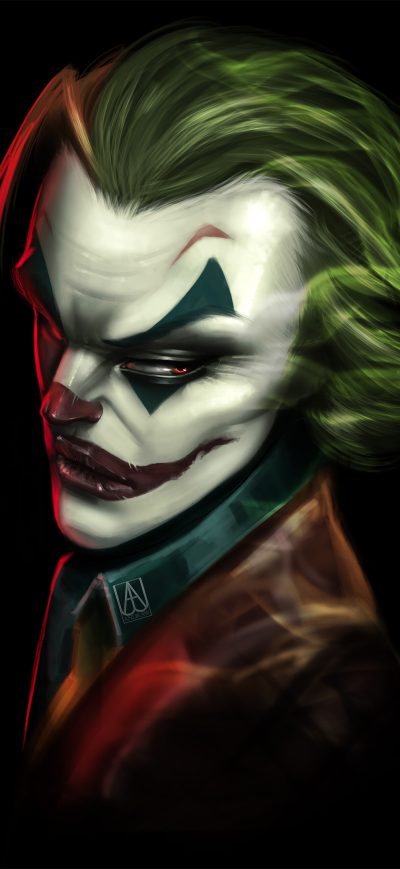 Fond d'écran iPhone Joker Mad Art 4k