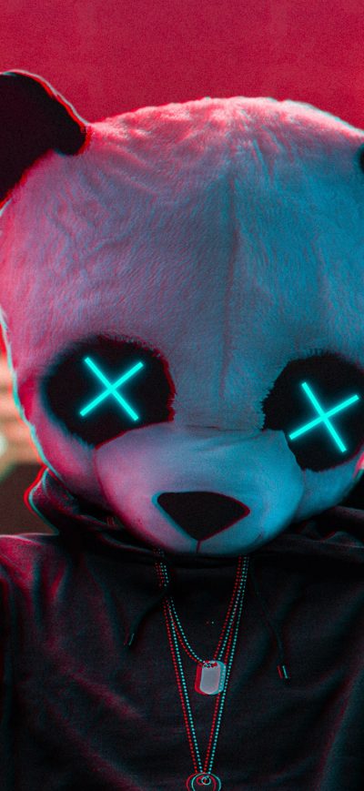 Fond d'écran iPhone Rockstar Panda 4k